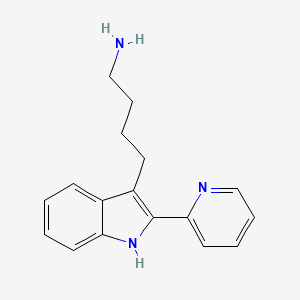 molecular formula C17H19N3 B1306603 4-(2-吡啶-2-基-1H-吲哚-3-基)-丁胺 CAS No. 556777-69-6