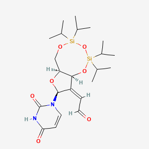 (Z)-ethyl2-((6aR,8R,9aS)-8-(2,4-dioxo-3,4-dihydropyrimidin-1(2H)-yl)-2,2,4,4-tetraisopropyl-6H-furo[3,2-f][1,3,5,2,4]trioxadisilocin-9(6aH,8H,9aH)-ylidene)acetate