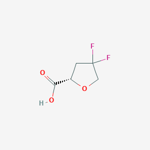 (2S)-4,4-Difluorooxolane-2-carboxylicacid