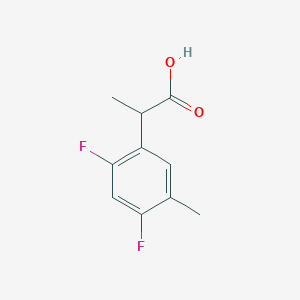 molecular formula C10H10F2O2 B13066124 2-(2,4-Difluoro-5-methylphenyl)propanoic acid 