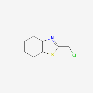 molecular formula C8H10ClNS B13066131 2-(Chloromethyl)-4,5,6,7-tetrahydro-1,3-benzothiazole 