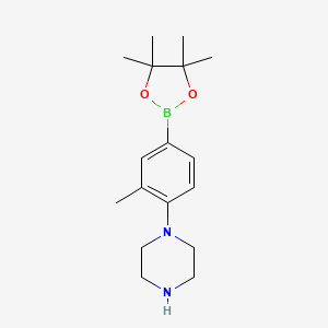 1-(2-Methyl-4-(4,4,5,5-tetramethyl-1,3,2-dioxaborolan-2-yl)phenyl)piperazine