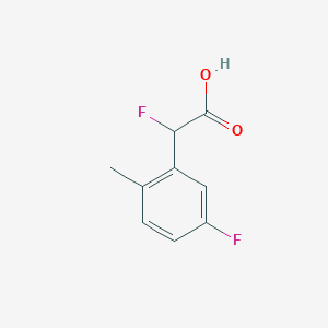 2-Fluoro-2-(5-fluoro-2-methylphenyl)acetic acid