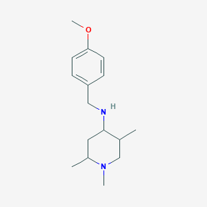 molecular formula C16H26N2O B1306621 (4-Methoxy-benzyl)-(1,2,5-trimethyl-piperidin-4-yl)-amine CAS No. 302557-63-7