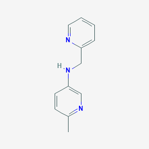 molecular formula C12H13N3 B13066222 6-Methyl-N-(pyridin-2-ylmethyl)pyridin-3-amine 