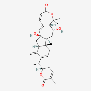 molecular formula C30H38O6 B13066235 Longipedlactone F 