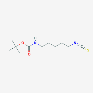 molecular formula C11H20N2O2S B1306625 叔丁基 N-(5-异硫氰酸酯基戊基)氨基甲酸酯 CAS No. 347890-46-4