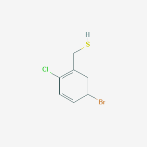 molecular formula C7H6BrClS B13066267 (5-Bromo-2-chlorophenyl)methanethiol 