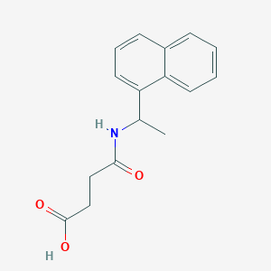 molecular formula C16H17NO3 B1306627 4-(1-萘-1-基乙基氨基)-4-氧代丁酸 CAS No. 802906-00-9
