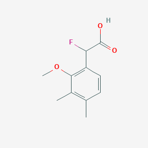 2-Fluoro-2-(2-methoxy-3,4-dimethylphenyl)acetic acid