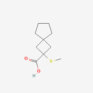 2-(Methylsulfanyl)spiro[3.4]octane-2-carboxylic acid