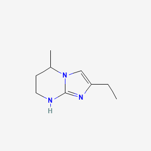 2-Ethyl-5-methyl-5H,6H,7H,8H-imidazo[1,2-a]pyrimidine