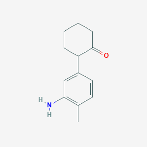 2-(3-Amino-4-methylphenyl)cyclohexan-1-one