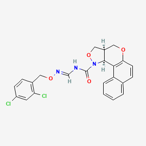 (13S,17R)-N-[(1E)-{[(2,4-dichlorophenyl)methoxy]amino}methylidene]-11,15-dioxa-16-azatetracyclo[8.7.0.0^{2,7}.0^{13,17}]heptadeca-1,3,5,7,9-pentaene-16-carboxamide