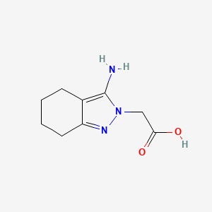 2-(3-amino-4,5,6,7-tetrahydro-2H-indazol-2-yl)acetic acid