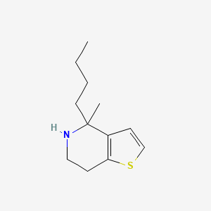 molecular formula C12H19NS B13066410 4-Butyl-4-methyl-4H,5H,6H,7H-thieno[3,2-c]pyridine 