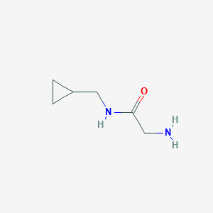 molecular formula C6H12N2O B13066414 2-amino-N-(cyclopropylmethyl)acetamide 