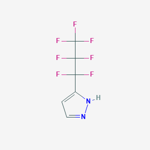 3-(Heptafluoropropyl)-1H-pyrazole