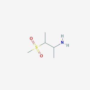 molecular formula C5H13NO2S B13066468 3-Methanesulfonylbutan-2-amine 