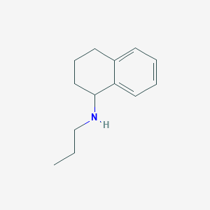 molecular formula C13H19N B13066505 N-propyl-1,2,3,4-tetrahydronaphthalen-1-amine 