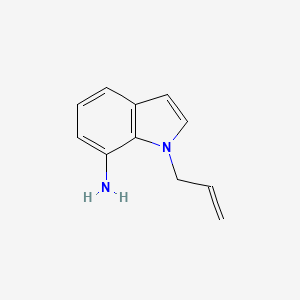 molecular formula C11H12N2 B13066516 1-(Prop-2-en-1-yl)-1H-indol-7-amine 