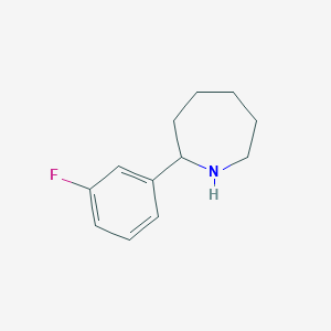 molecular formula C12H16FN B1306652 2-(3-Fluorophenyl)azepane CAS No. 383130-06-1