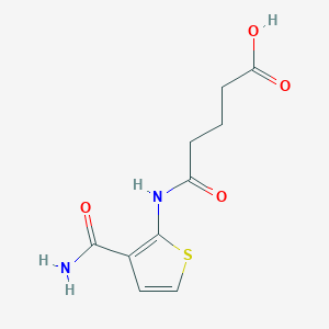 4-[(3-carbamoylthiophen-2-yl)carbamoyl]butanoic Acid