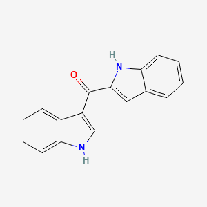 molecular formula C17H12N2O B1306654 (1H-Indol-2-yl)(1H-indol-3-yl)methanone CAS No. 114648-67-8