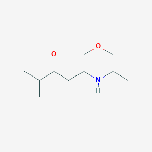 3-Methyl-1-(5-methylmorpholin-3-yl)butan-2-one