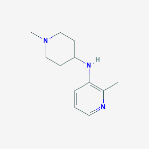 molecular formula C12H19N3 B13066588 2-Methyl-N-(1-methylpiperidin-4-yl)pyridin-3-amine 