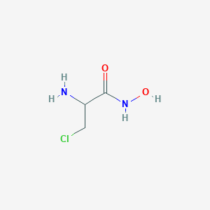 molecular formula C3H7ClN2O2 B130666 2-氨基-3-氯-N-羟基丙酰胺 CAS No. 120854-55-9
