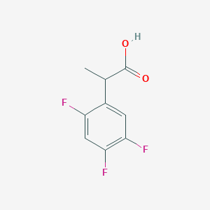 molecular formula C9H7F3O2 B13066607 2-(2,4,5-Trifluorophenyl)propanoic acid 