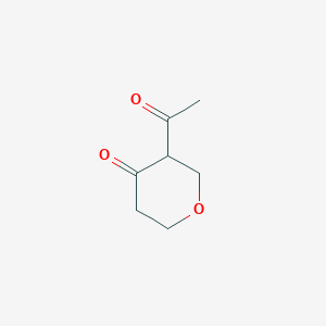 3-Acetyloxan-4-one