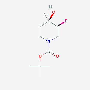 Trans-3-fluoro-4-hydroxy-4-methylpiperidine-1-carboxylicacidtert-butylester