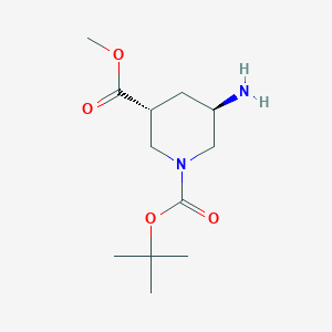 Methyl trans-5-Amino-1-Boc-piperidine-3-carboxylate