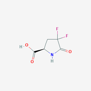 (2R)-4,4-Difluoro-5-oxopyrrolidine-2-carboxylic acid