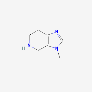 molecular formula C8H13N3 B13066800 3,4-Dimethyl-3H,4H,5H,6H,7H-imidazo[4,5-C]pyridine 