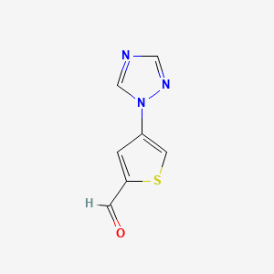 4-(1H-1,2,4-Triazol-1-YL)thiophene-2-carbaldehyde