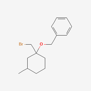 (((1-(Bromomethyl)-3-methylcyclohexyl)oxy)methyl)benzene