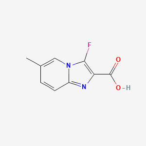 molecular formula C9H7FN2O2 B13066887 3-Fluoro-6-methylimidazo[1,2-A]pyridine-2-carboxylic acid 