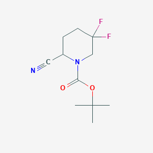 Tert-butyl 2-cyano-5,5-difluoropiperidine-1-carboxylate