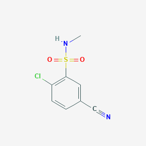 2-Chloro-5-cyano-N-methylbenzene-1-sulfonamide