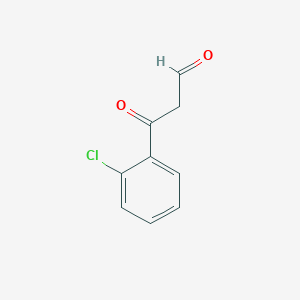 molecular formula C9H7ClO2 B13066964 3-(2-Chlorophenyl)-3-oxopropanal 