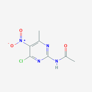 N-(4-chloro-6-methyl-5-nitropyrimidin-2-yl)acetamide