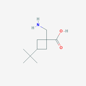 1-(Aminomethyl)-3-tert-butylcyclobutane-1-carboxylic acid