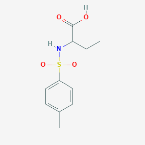 molecular formula C11H15NO4S B1306704 2-{[(4-メチルフェニル)スルホニル]アミノ}ブタン酸 CAS No. 69676-71-7