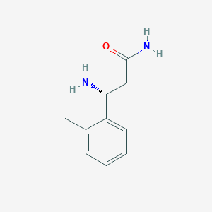 (3R)-3-Amino-3-(2-methylphenyl)propanamide