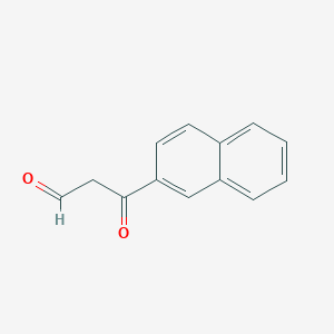 molecular formula C13H10O2 B13067064 3-(2-Naphthyl)-3-oxopropanal 