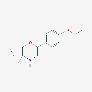 molecular formula C15H23NO2 B13067077 2-(4-Ethoxyphenyl)-5-ethyl-5-methylmorpholine 