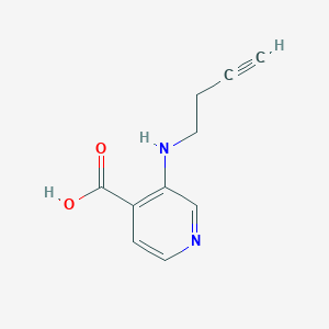 molecular formula C10H10N2O2 B13067093 3-[(But-3-yn-1-yl)amino]pyridine-4-carboxylic acid 